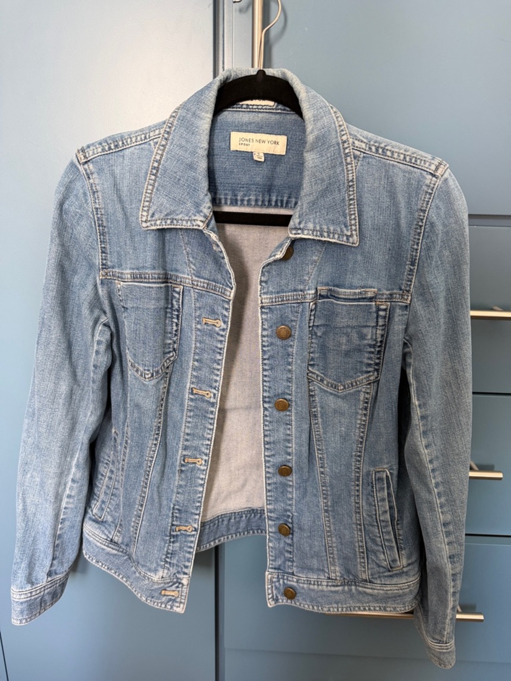Jones New York Mid Wash Blue Denim Jacket